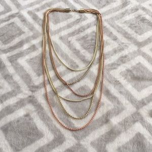 Long layered necklace